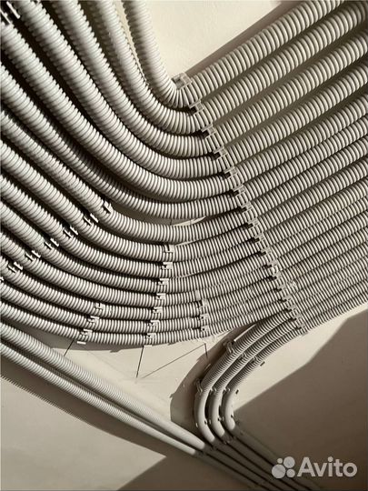 Монтаж проводки под ключ в домах