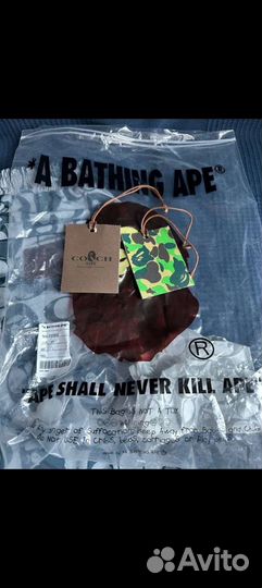 Шорты bape x coach