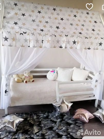 Балдахин в кроватку домик