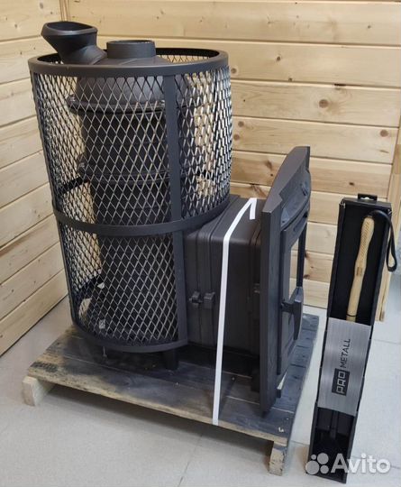 Печь банная «атмосфера XL», сетка из нерж. стали
