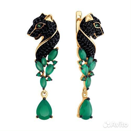 Серьги sokolov из серебра, 92023074