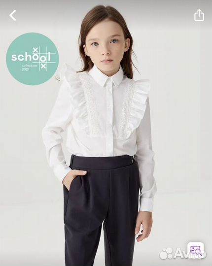 Блузка нарядная Sela. Рост 152 см