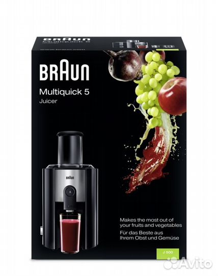 Соковыжималка Braun J500 Multiquick 5