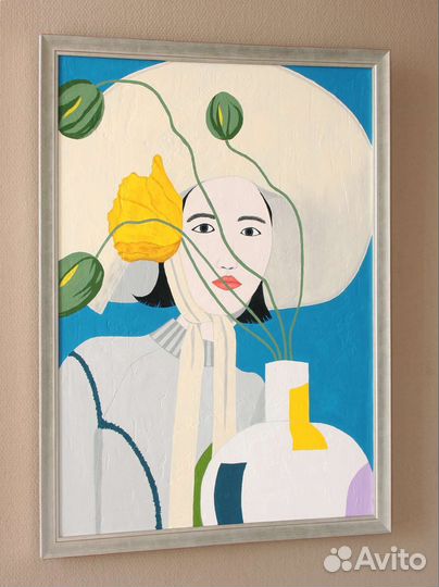 Интерьерная картина Девушка восходящего солнца