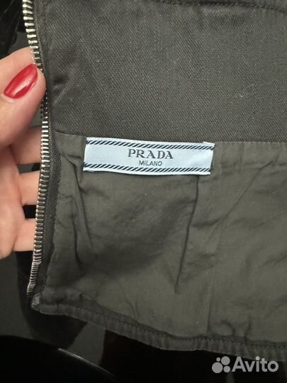 Prada джинсовый пояс 42 ит