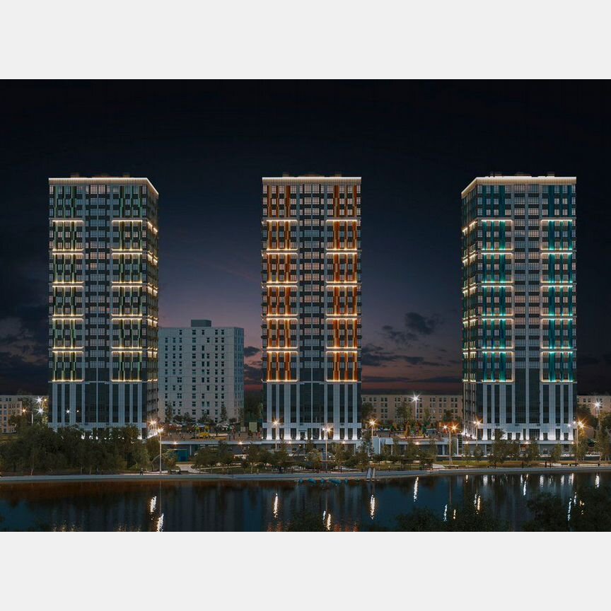 1-к. квартира, 51,3 м², 17/23 эт.