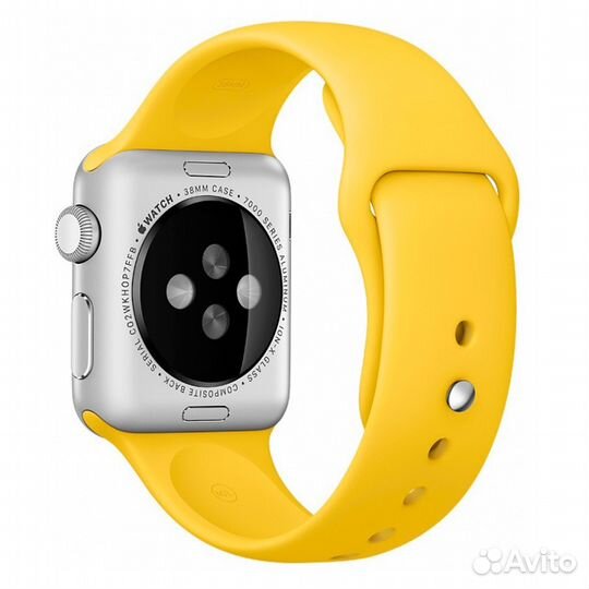 Спортивный ремешок Apple Watch 42-49mm желтый