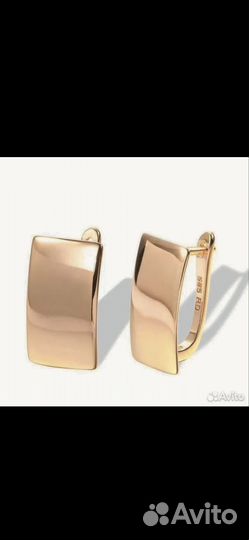 Золотые серьги 585 пробы