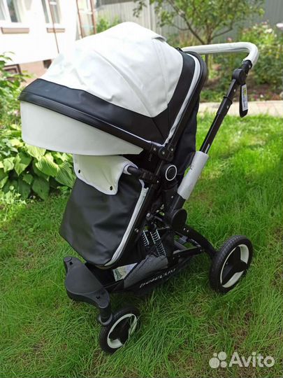 Новая коляска трансформер Belecoo 3в1 эко кожа