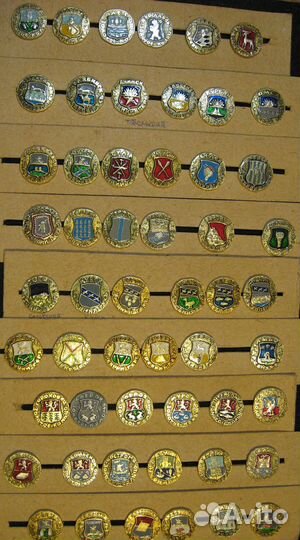 Значки гербы городов