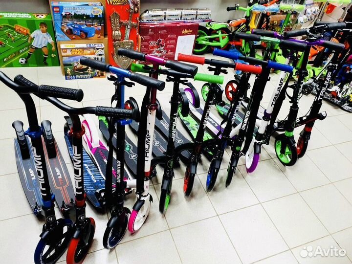 Самокат трюковой. Городской самокат. Детский