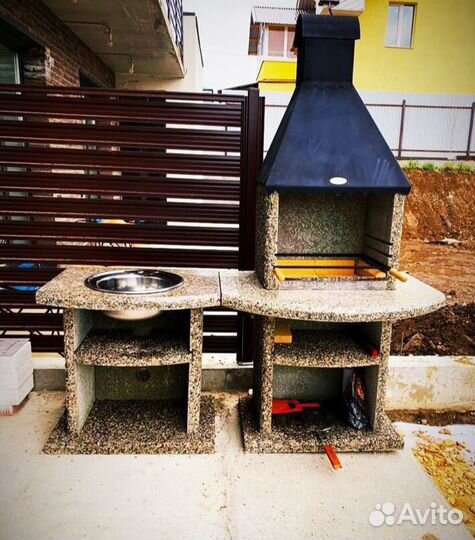 Мангальная зона барбекю