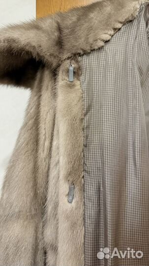 Шуба из песца длинная