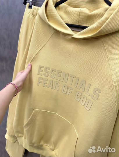 Костюм штаны худи essentials fear of god оверсайз