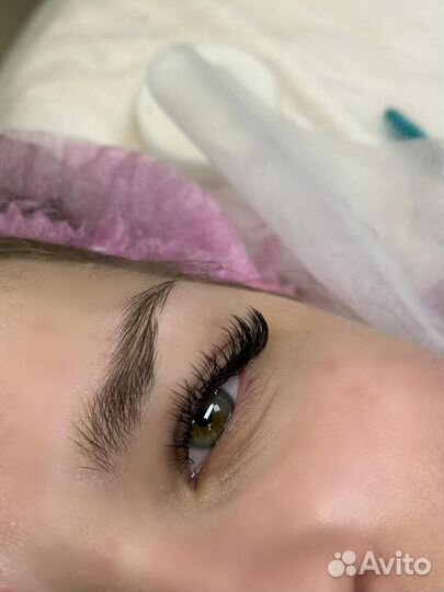 Наращивание ресниц на дому