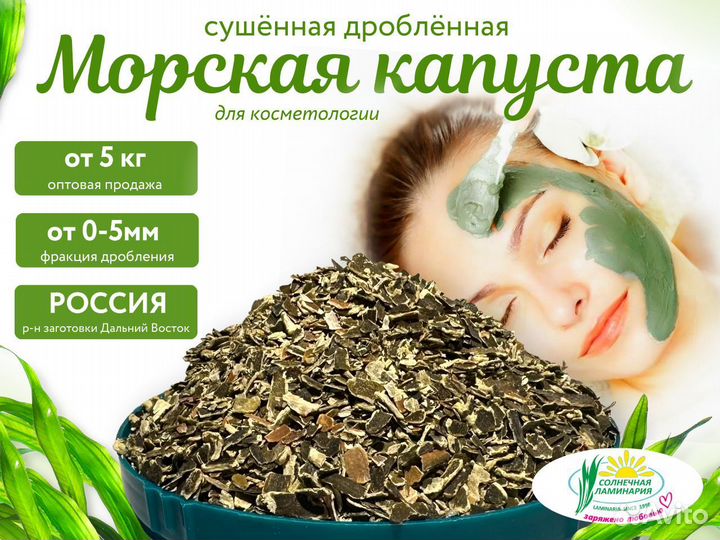 Морская капуста. Ламинария. Опт от 5 кг