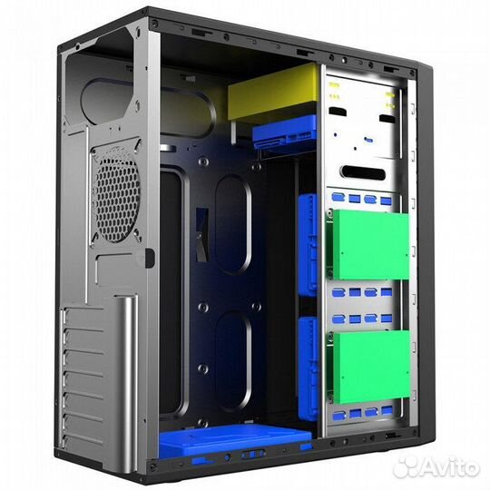 Компьютерный корпус Foxline FL-301 Black FL-301-FZ