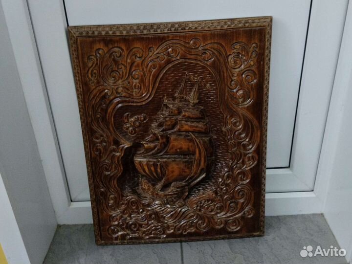Резное панно из дерева СССР