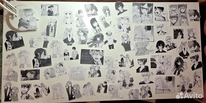 Манга скрапбукинг и листы тетрадные лот