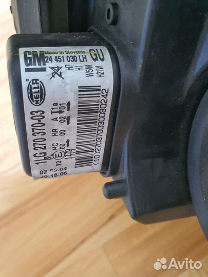 Фара левая на opel astra h