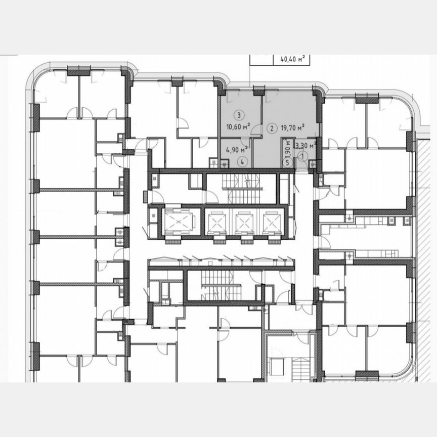 2-к. квартира, 40,1 м², 6/53 эт.