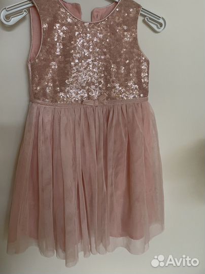 Платье для девочки розовое (5-6 лет)
