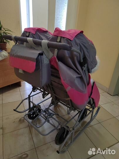 Санки-коляска для двойни