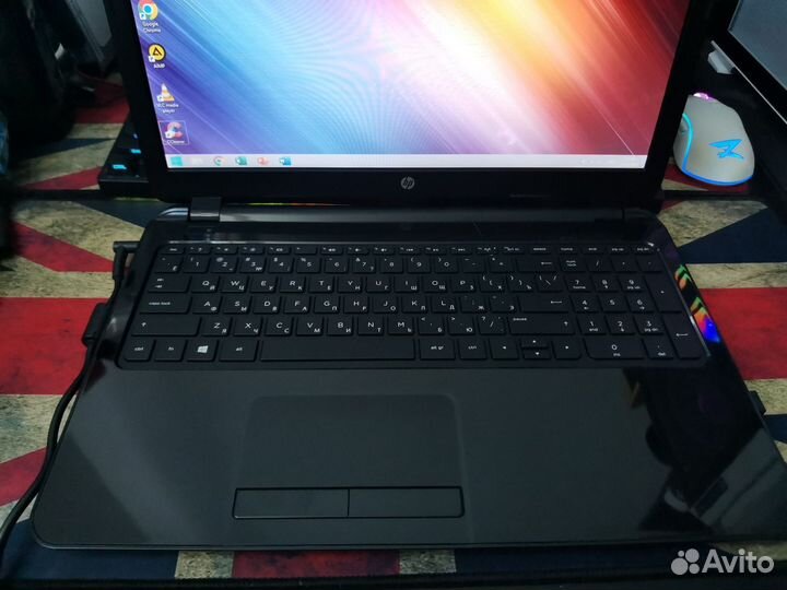Ноутбук для учёбы работы HP 15, настроен