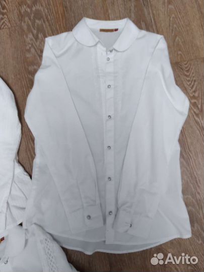 Блузки белые для школы, 10-12 лет
