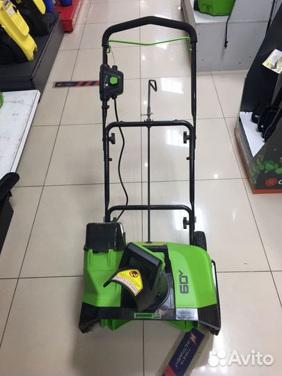 Акк. снегоуборочник greenworks GW GD60PST, 60В б/щ