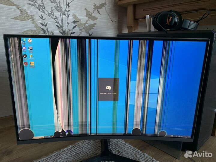 Монитор Samsung C27JG50QQI (поврежденная матрица)