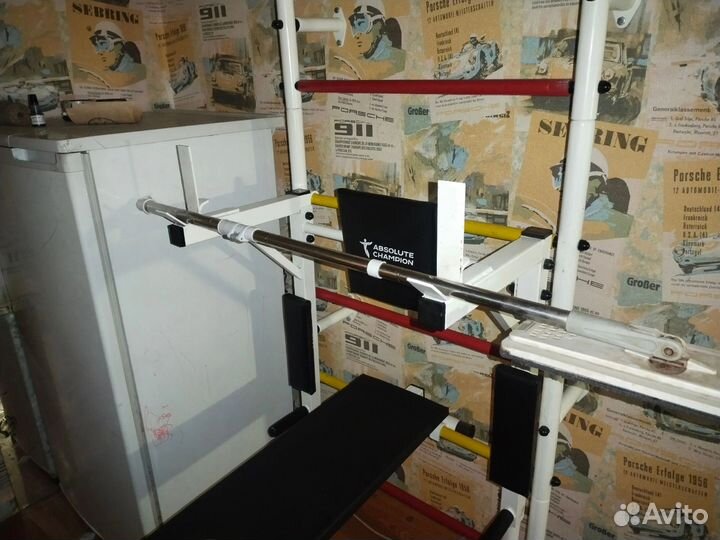 Шведская стенка с турником и брусьями