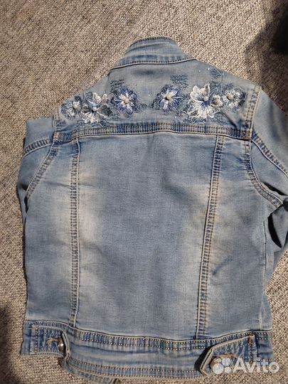 Джинсовая куртка для девочки 110