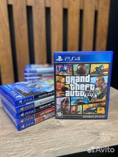Диск для PS4 GTA 5 (Grand Theft Auto V)