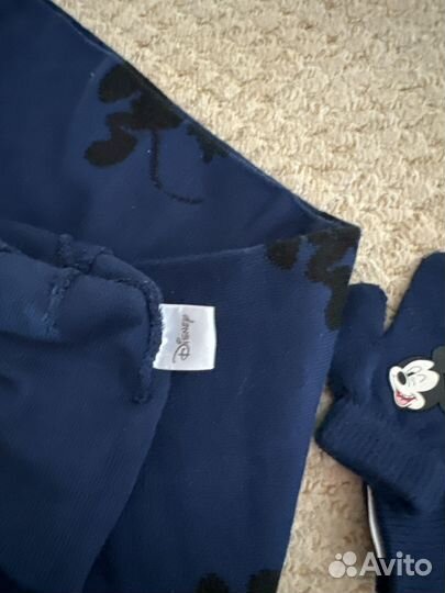 Комплект шапка шарф перчатки