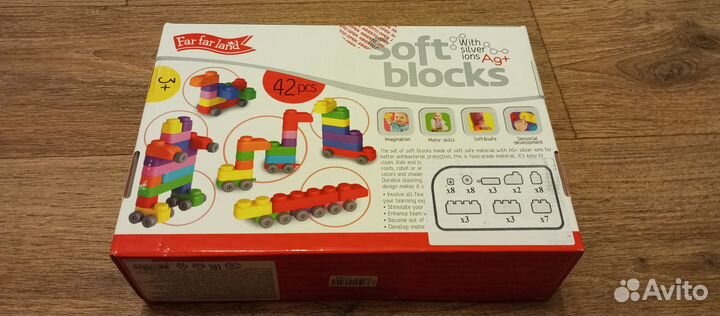 Конструктор из мягких кирпичиков Soft Blocks