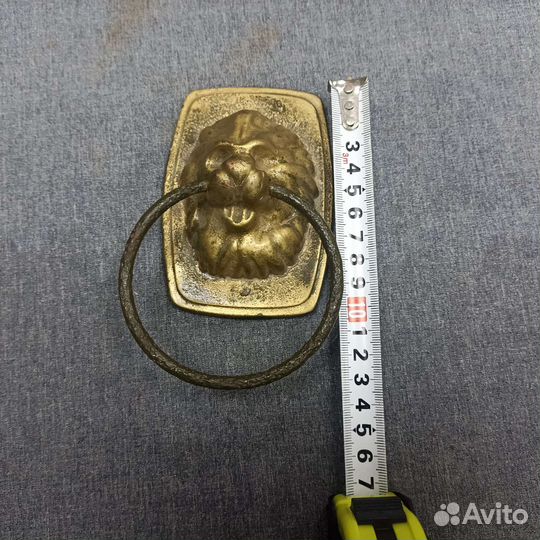 Дверная ручка Голова льва. Металл (сзр)