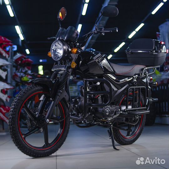 Мопед rockot alpha tourist RM50-1 черный глянцевый