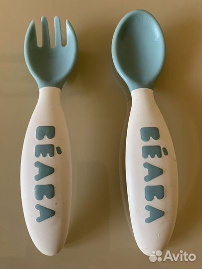 Набор вилка+ложка фирмы Beaba для малыша