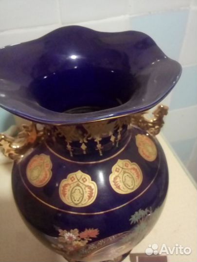 Китайская ваза кобальт времен СССР