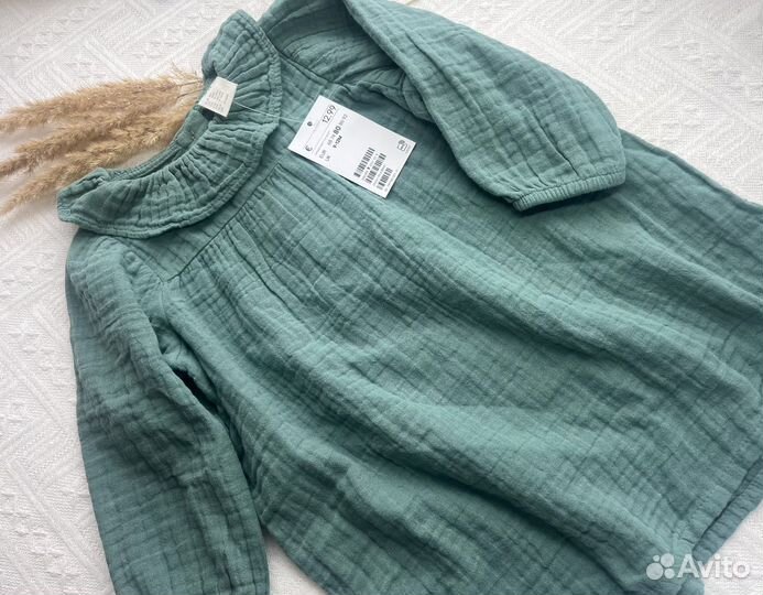 Платье легкое на девочку.80,92см