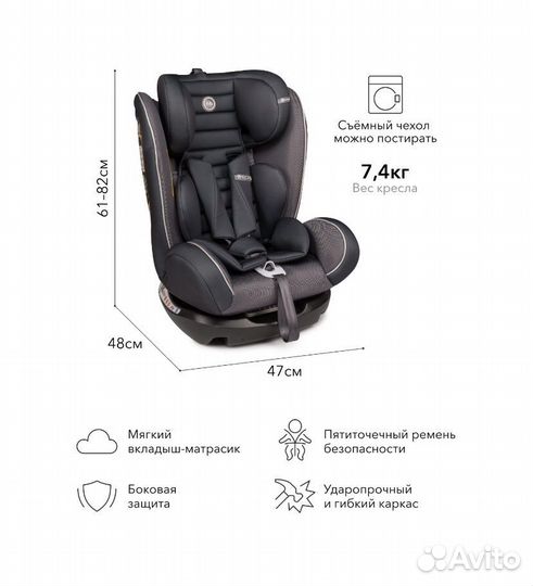 Автокресло. Новое. От 0 до 36 кг