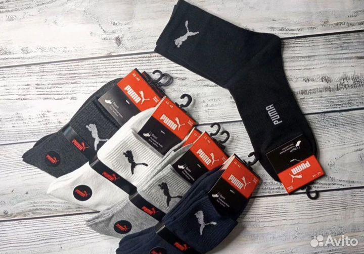 Мужские и Женские носки nike puma reebok