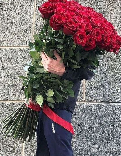 Букет роз 101 роза 51 роза