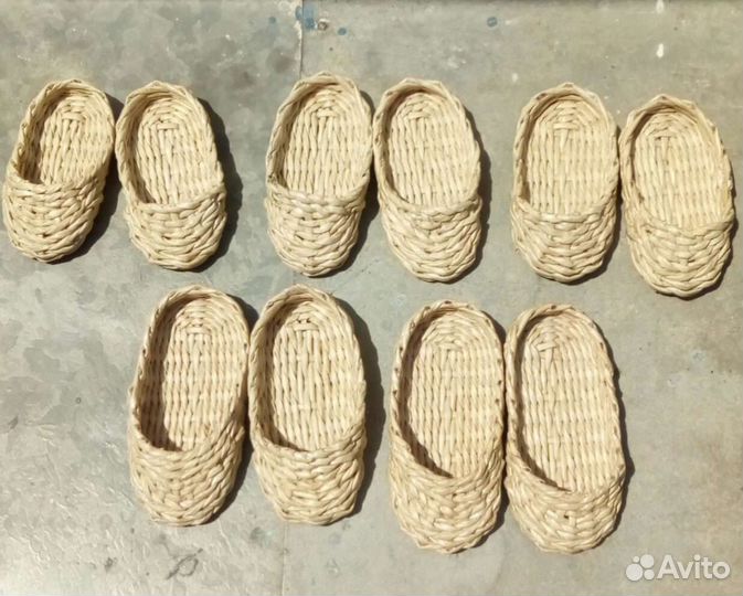 Лапти плетёные