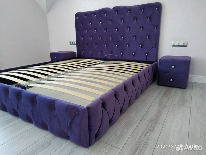 Кровать односпальная с матрасом новая