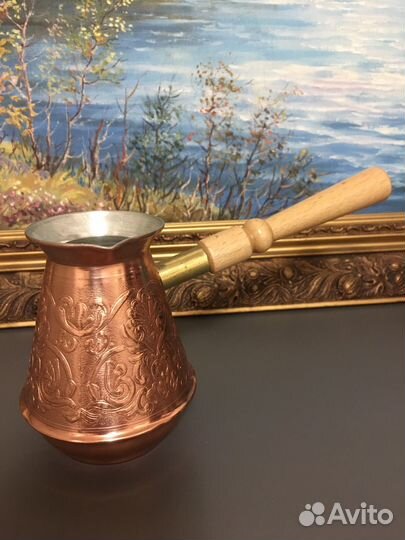 Турка для кофе медная