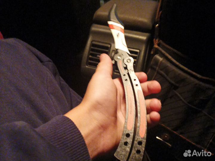 Бабочка Азимов из кс го 1.6 деревянная