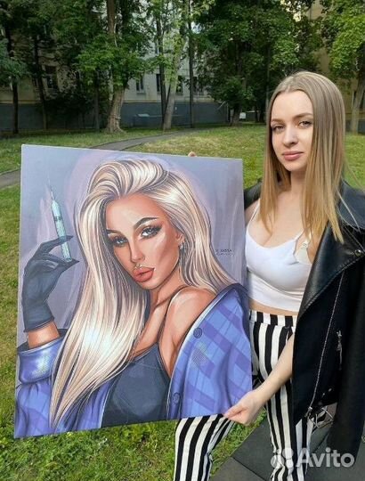 Портрет по фото, картина на холсте