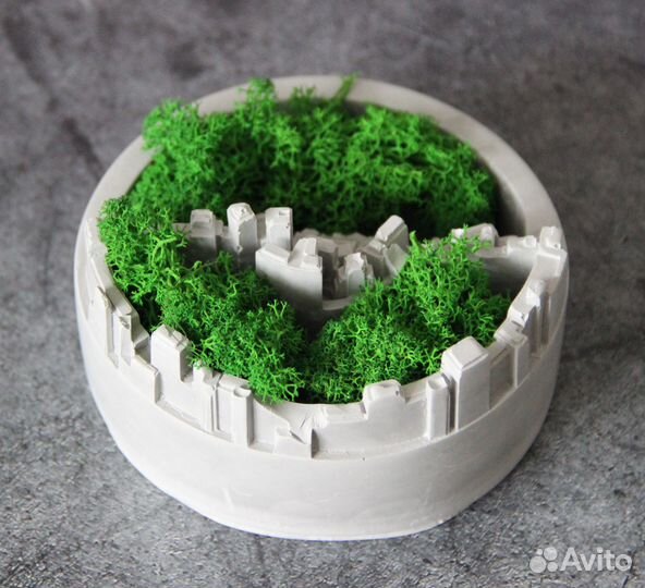 Декоративное кашпо-органайзер Город